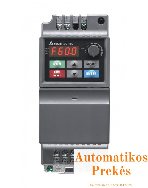 Dažnio keitiklis VFD007EL43A, 380V, 0.75kW