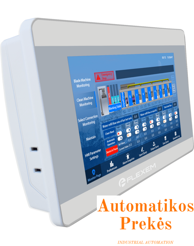 HMI panelė FLEXEM FE7043WE 4.3" su Ethernet 1