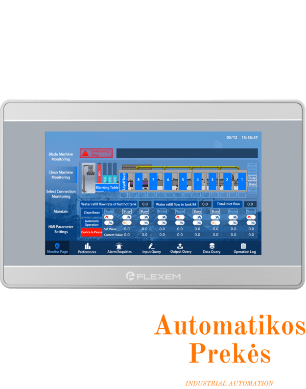 HMI panelė FLEXEM FE7043WE 4.3" su Ethernet