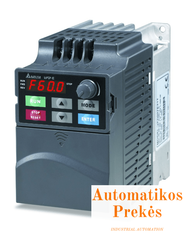 Dažnio keitiklis VFD015E43T, 380V, 1.5kW
