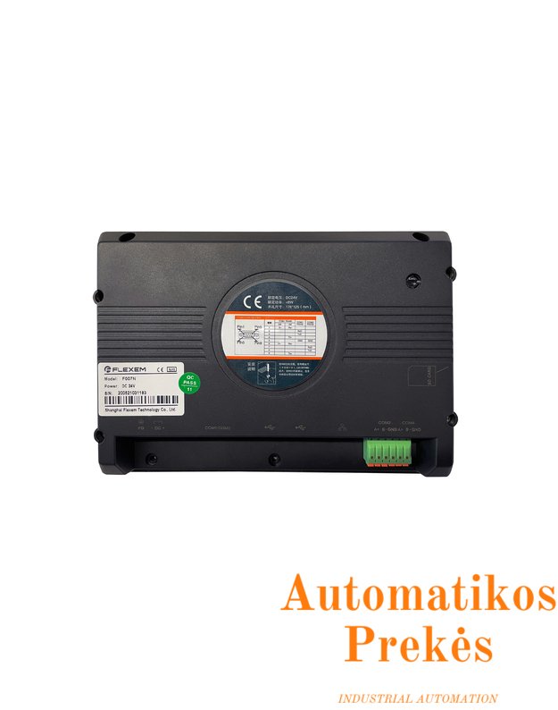 HMI panelė F007N, 7",16:9 TFT LCD, DC24V  2