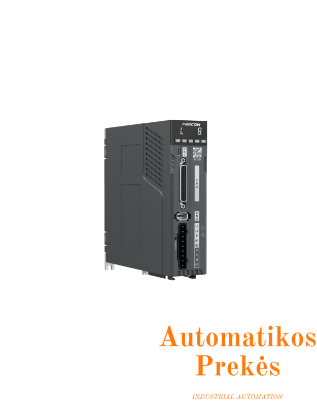 Servo pavara ir variklis, 220V, 0.1kW