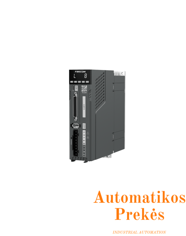 Servo pavara ir variklis, 220V, 0.1kW